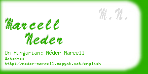 marcell neder business card