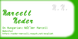 marcell neder business card